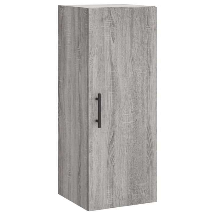 Buffet haut Sonoma gris 34,5x34x180 cm Bois d'ingénierie - Photo n°5