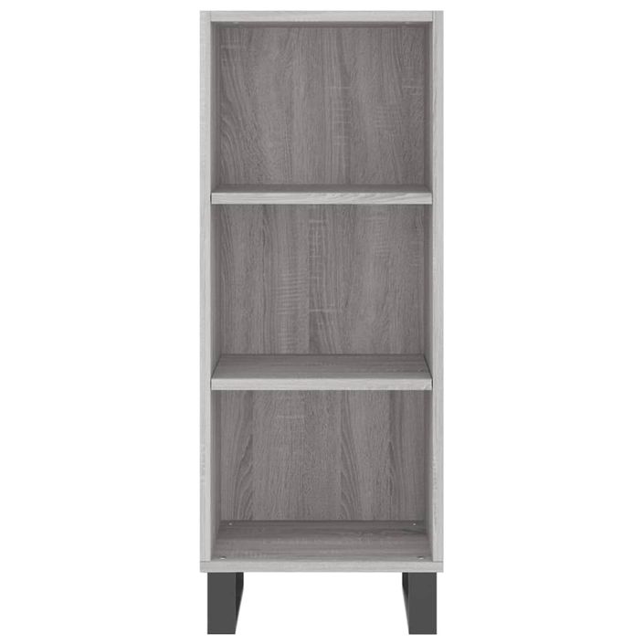 Buffet haut Sonoma gris 34,5x34x180 cm Bois d'ingénierie - Photo n°8