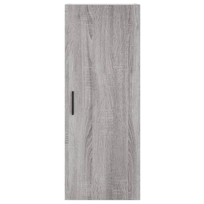 Buffet haut Sonoma gris 34,5x34x180 cm Bois d'ingénierie - Photo n°8