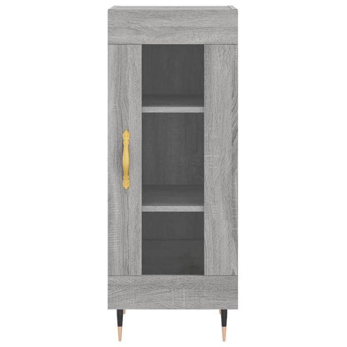 Buffet haut Sonoma gris 34,5x34x180 cm Bois d'ingénierie - Photo n°8