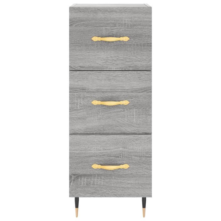 Buffet haut Sonoma gris 34,5x34x180 cm Bois d'ingénierie - Photo n°6