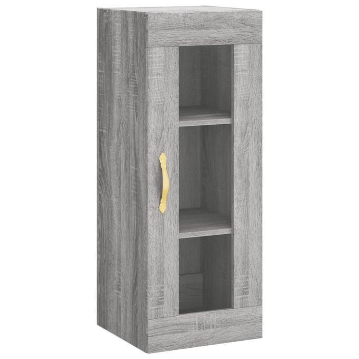 Buffet haut Sonoma gris 34,5x34x180 cm Bois d'ingénierie - Photo n°7