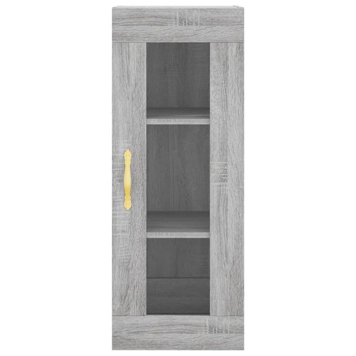 Buffet haut Sonoma gris 34,5x34x180 cm Bois d'ingénierie - Photo n°8