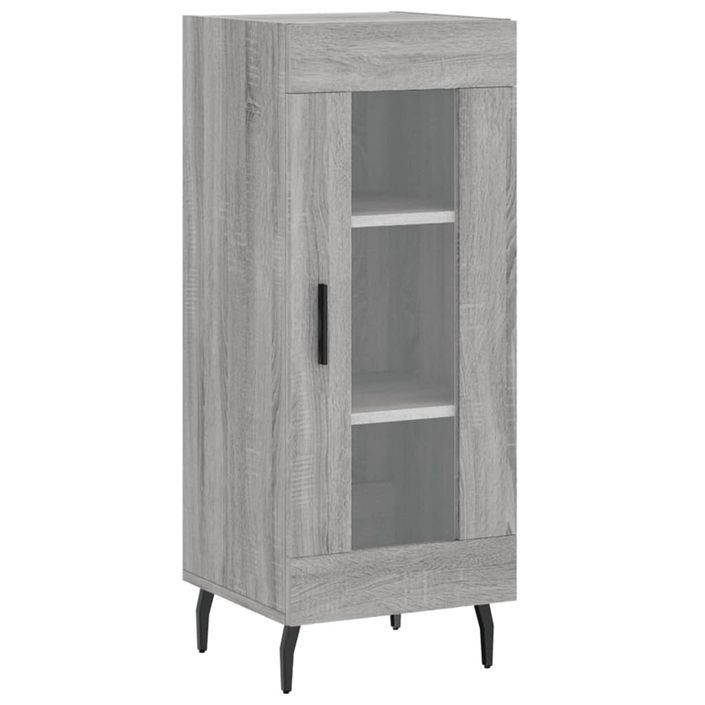 Buffet haut Sonoma gris 34,5x34x180 cm Bois d'ingénierie - Photo n°5