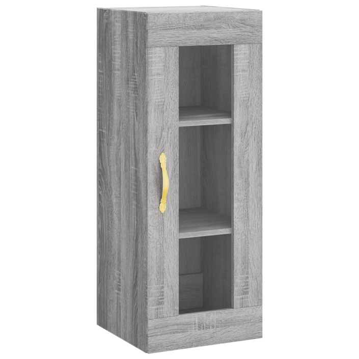 Buffet haut Sonoma gris 34,5x34x180 cm Bois d'ingénierie - Photo n°5