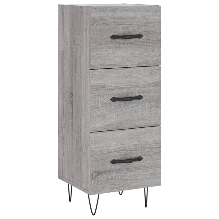 Buffet haut Sonoma gris 34,5x34x180 cm Bois d'ingénierie - Photo n°7