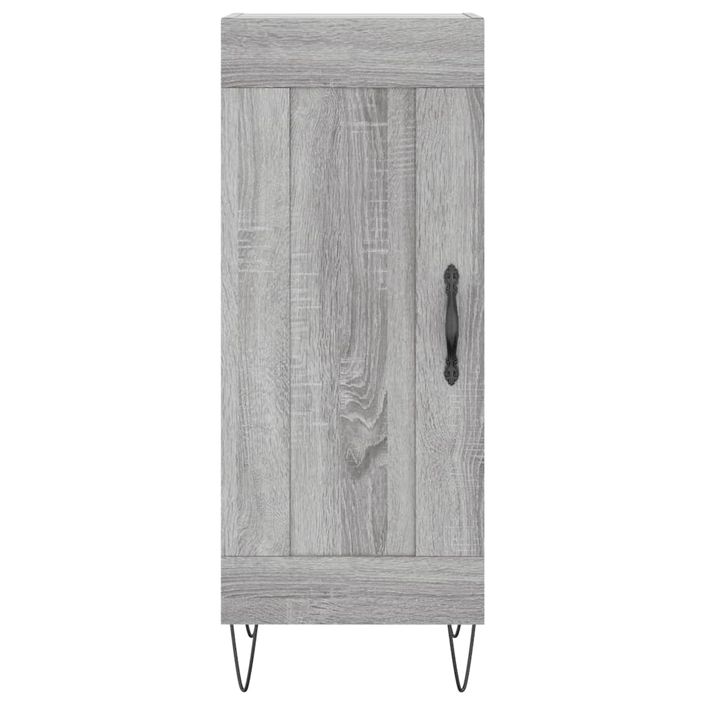 Buffet haut Sonoma gris 34,5x34x180 cm Bois d'ingénierie - Photo n°8