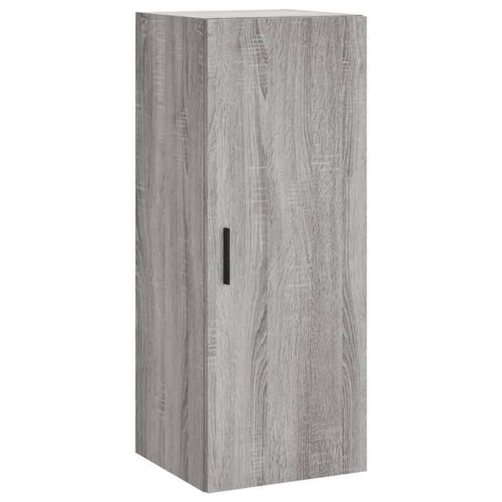 Buffet haut Sonoma gris 34,5x34x180 cm Bois d'ingénierie - Photo n°7