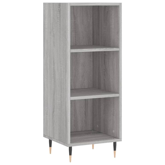 Buffet haut Sonoma gris 34,5x34x180 cm Bois d'ingénierie - Photo n°5