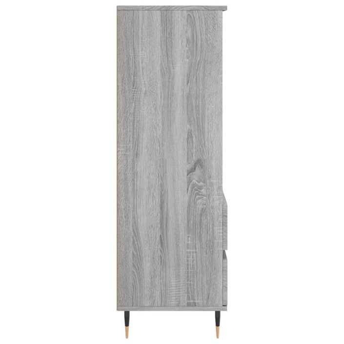 Buffet haut Sonoma gris 40x36x110 cm Bois d'ingénierie - Photo n°7