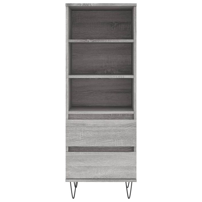 Buffet haut Sonoma gris 40x36x110 cm Bois d'ingénierie - Photo n°5