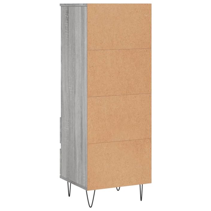 Buffet haut Sonoma gris 40x36x110 cm Bois d'ingénierie - Photo n°8