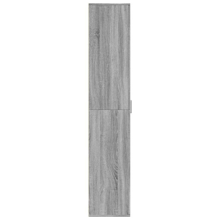 Buffet haut sonoma gris 60x35x180 cm bois d'ingénierie - Photo n°4