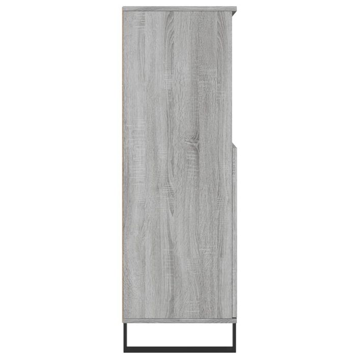 Buffet haut Sonoma gris 60x36x110 cm Bois d'ingénierie - Photo n°7