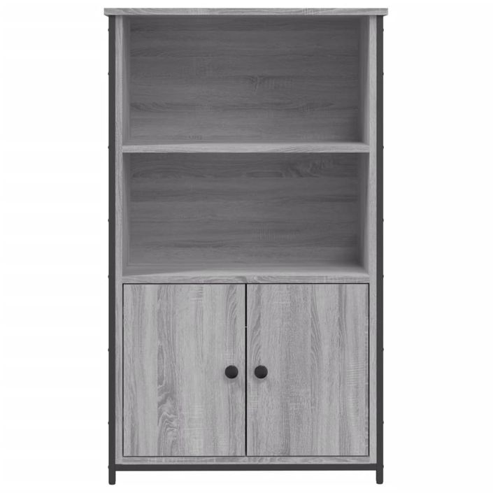 Buffet haut sonoma gris 62x32x103,5 cm bois d'ingénierie - Photo n°5