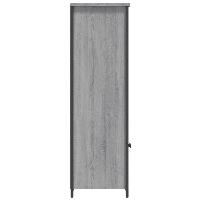 Buffet haut sonoma gris 62x32x103,5 cm bois d'ingénierie - Photo n°6