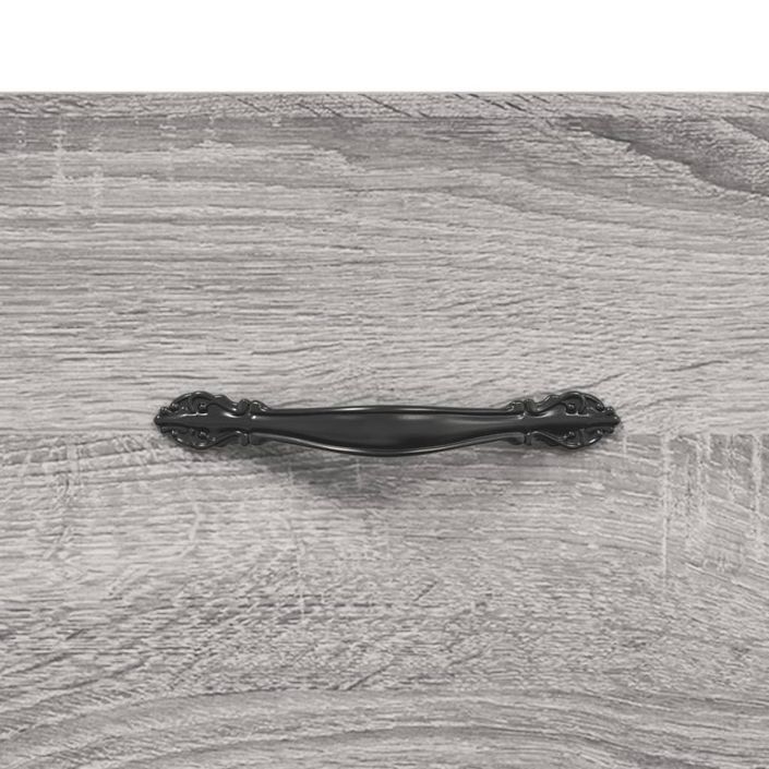 Buffet haut sonoma gris 69,5x31x115 cm bois d'ingénierie - Photo n°10