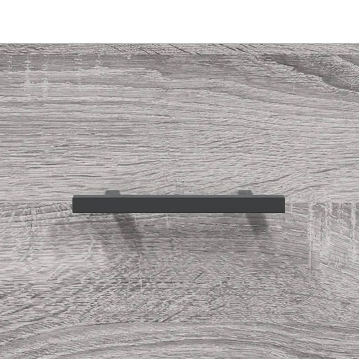Buffet haut sonoma gris 69,5x31x115 cm bois d'ingénierie - Photo n°10