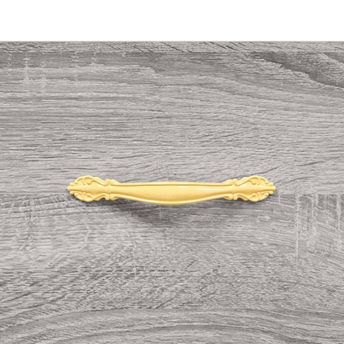 Buffet haut sonoma gris 69,5x31x115 cm bois d'ingénierie - Photo n°9