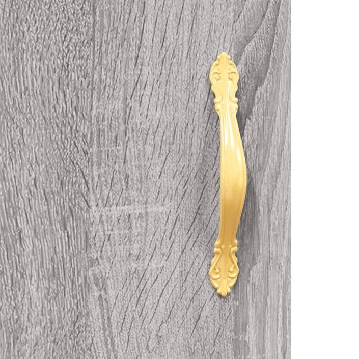 Buffet haut sonoma gris 69,5x31x115 cm bois d'ingénierie - Photo n°10