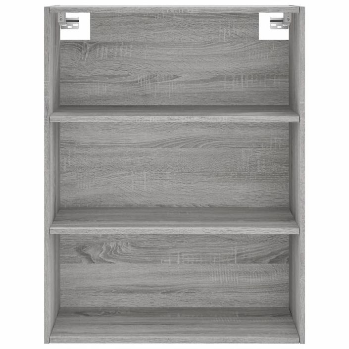 Buffet haut Sonoma gris 69,5x34x180 cm Bois d'ingénierie - Photo n°6