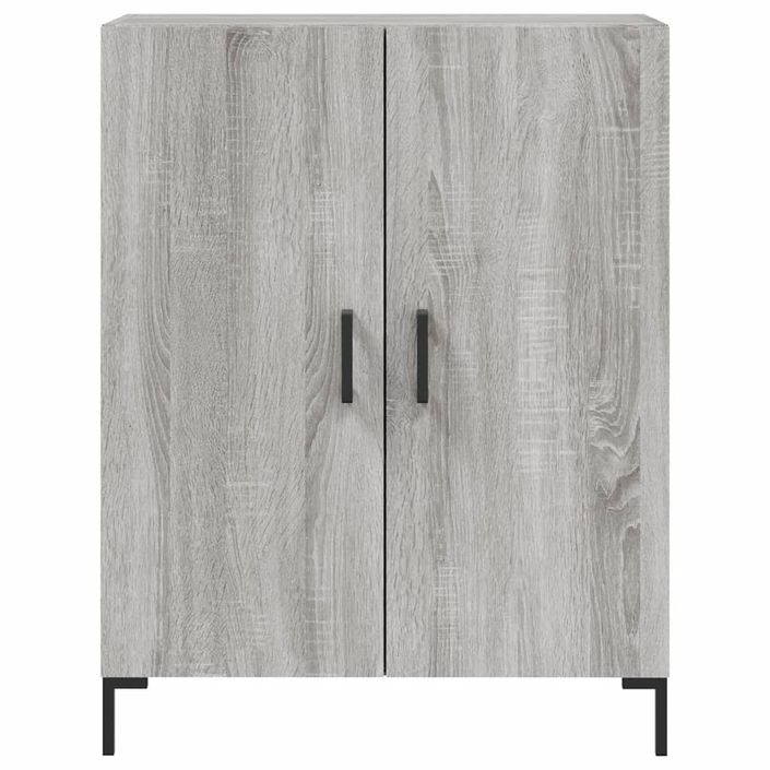 Buffet haut Sonoma gris 69,5x34x180 cm Bois d'ingénierie - Photo n°8