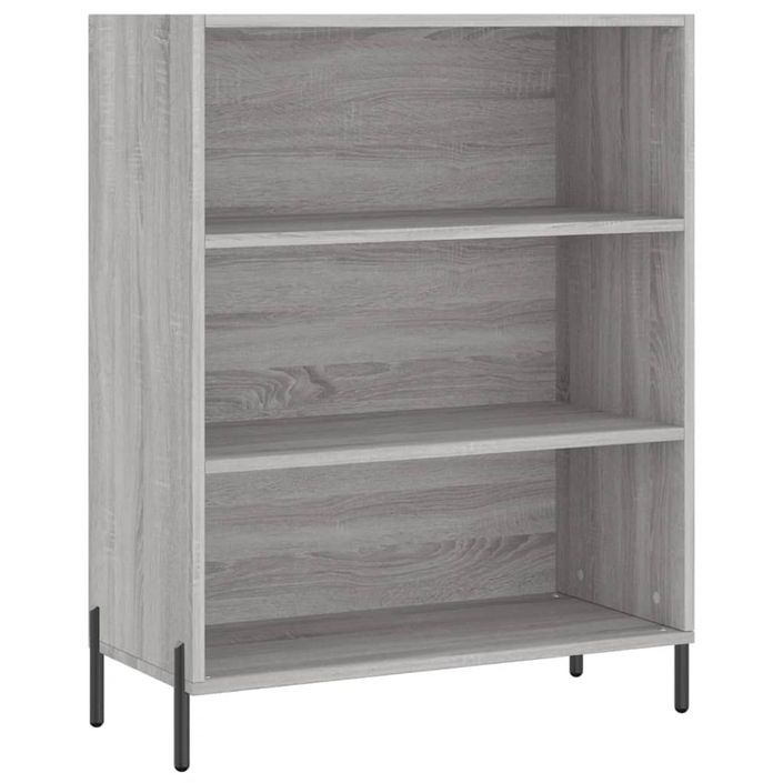 Buffet haut Sonoma gris 69,5x34x180 cm Bois d'ingénierie - Photo n°7