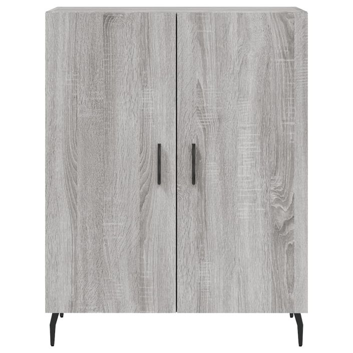 Buffet haut Sonoma gris 69,5x34x180 cm Bois d'ingénierie - Photo n°8