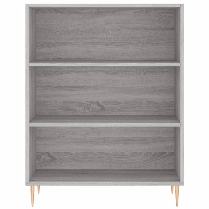 Buffet haut Sonoma gris 69,5x34x180 cm Bois d'ingénierie - Photo n°8