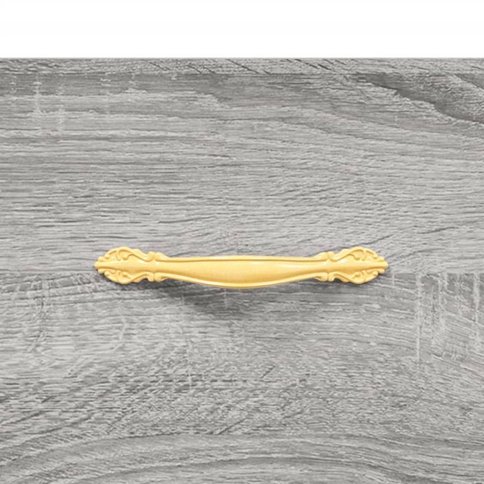 Buffet haut Sonoma gris 69,5x34x180 cm Bois d'ingénierie - Photo n°10