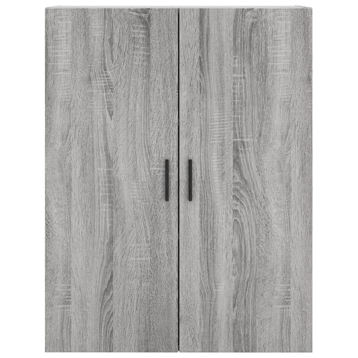 Buffet haut Sonoma gris 69,5x34x180 cm Bois d'ingénierie - Photo n°6