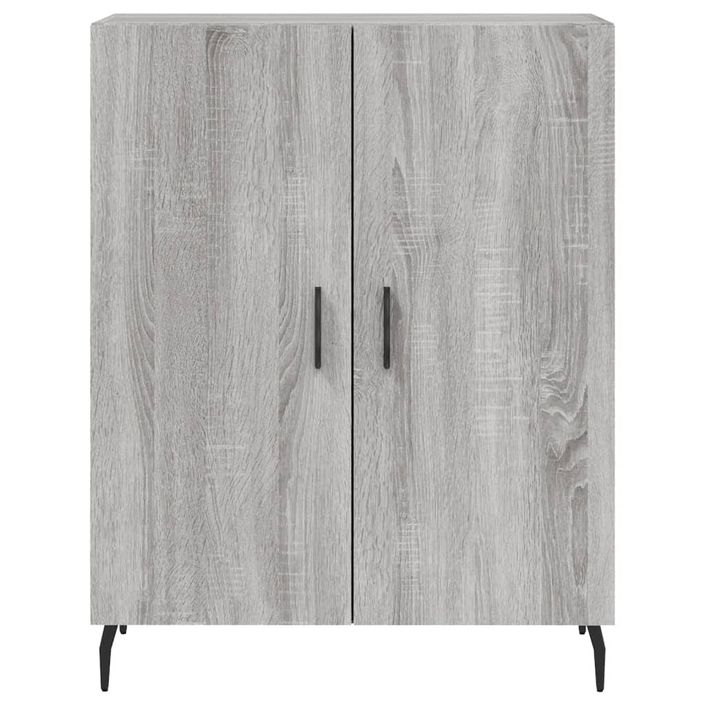 Buffet haut Sonoma gris 69,5x34x180 cm Bois d'ingénierie - Photo n°8