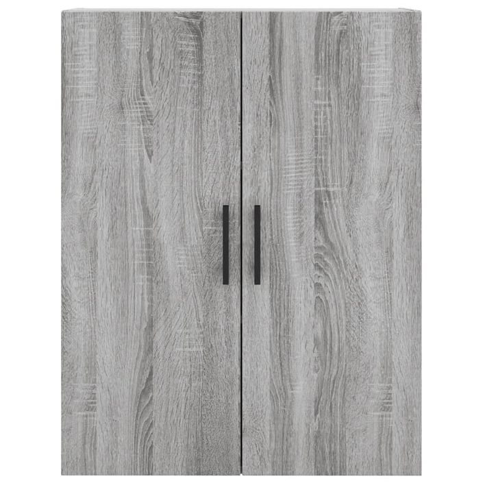 Buffet haut Sonoma gris 69,5x34x180 cm Bois d'ingénierie - Photo n°6