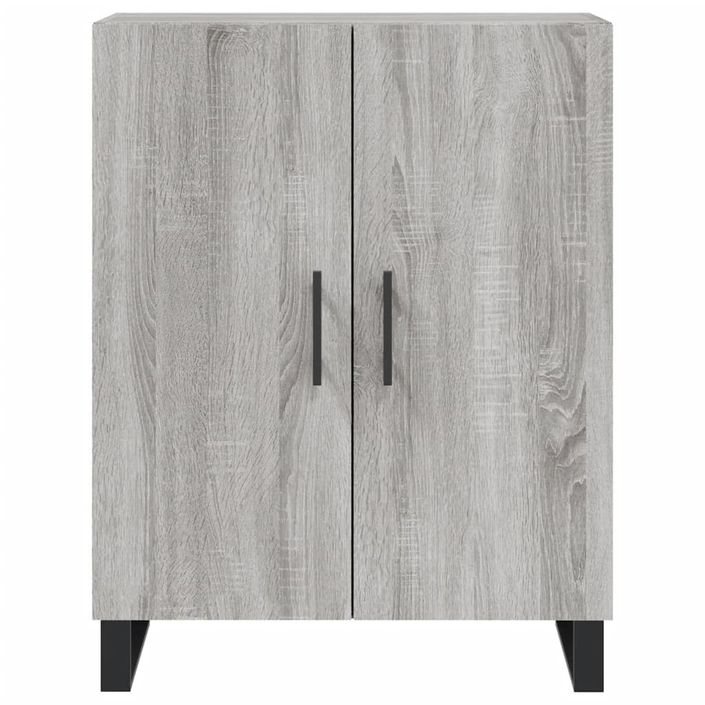 Buffet haut Sonoma gris 69,5x34x180 cm Bois d'ingénierie - Photo n°8