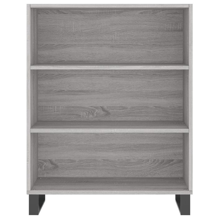 Buffet haut Sonoma gris 69,5x34x180 cm Bois d'ingénierie - Photo n°8