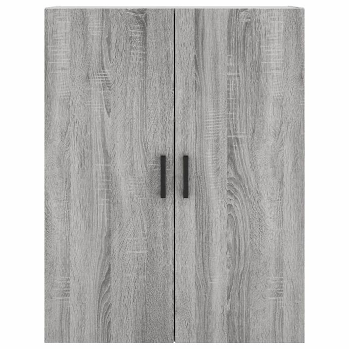 Buffet haut Sonoma gris 69,5x34x180 cm Bois d'ingénierie - Photo n°6