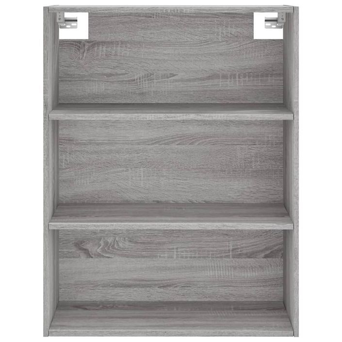 Buffet haut Sonoma gris 69,5x34x180 cm Bois d'ingénierie - Photo n°6