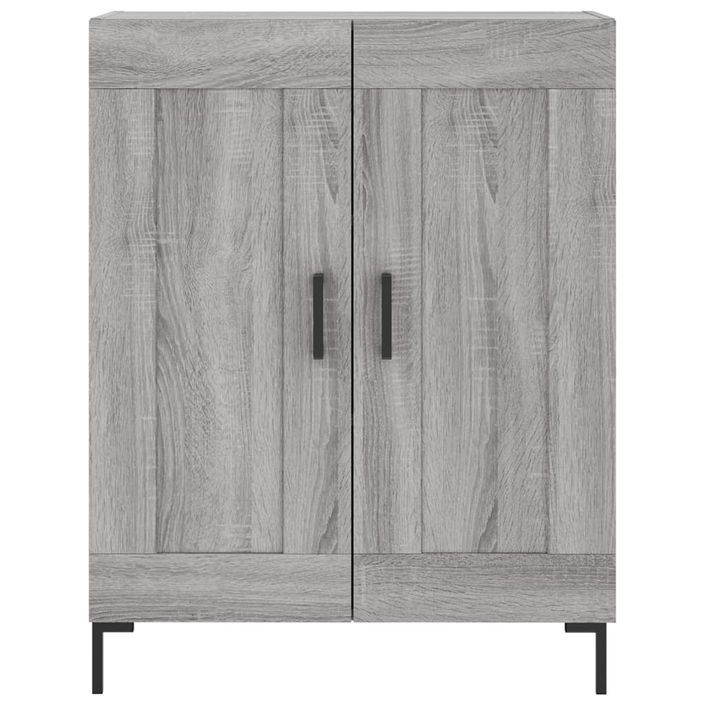 Buffet haut Sonoma gris 69,5x34x180 cm Bois d'ingénierie - Photo n°8