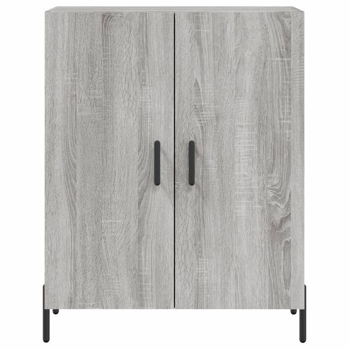 Buffet haut Sonoma gris 69,5x34x180 cm Bois d'ingénierie - Photo n°8