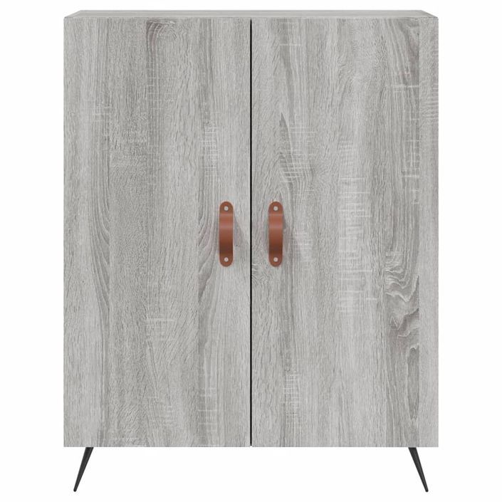 Buffet haut Sonoma gris 69,5x34x180 cm Bois d'ingénierie - Photo n°8