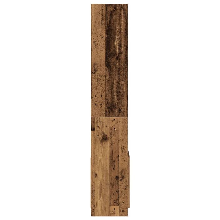 Buffet haut vieux bois 92x33x180 cm bois d'ingénierie - Photo n°6