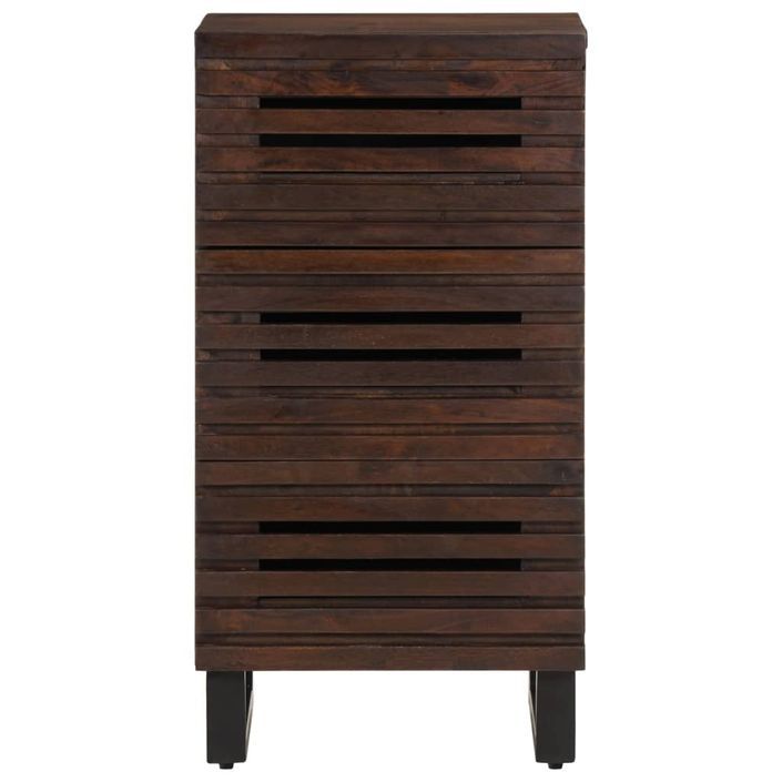 Buffet marron 40x34x75 cm bois massif de manguier - Photo n°2