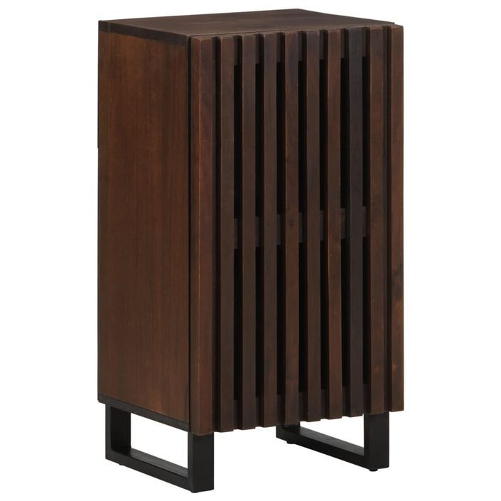 Buffet marron 40x34x75 cm bois massif de manguier - Photo n°1