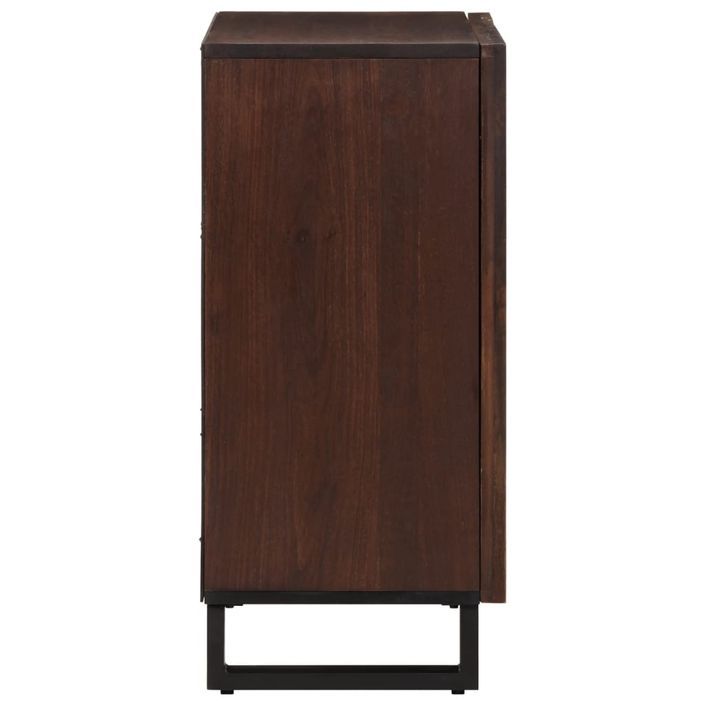 Buffet marron 60x34x75 cm bois massif de manguier - Photo n°4