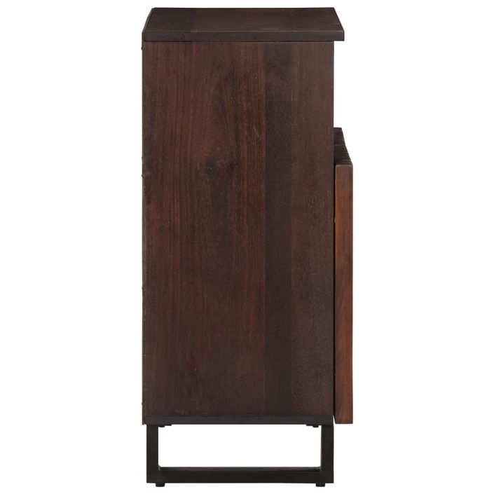 Buffet marron 60x34x75 cm bois massif de manguier - Photo n°4