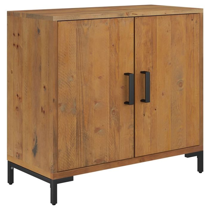 Buffet Marron 75x35x70 cm Bois de pin massif - Photo n°1