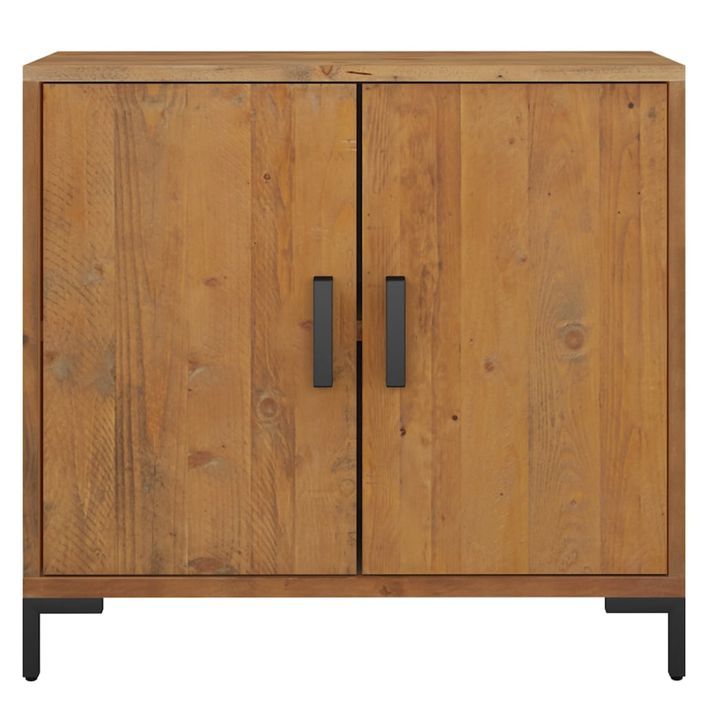 Buffet Marron 75x35x70 cm Bois de pin massif - Photo n°3