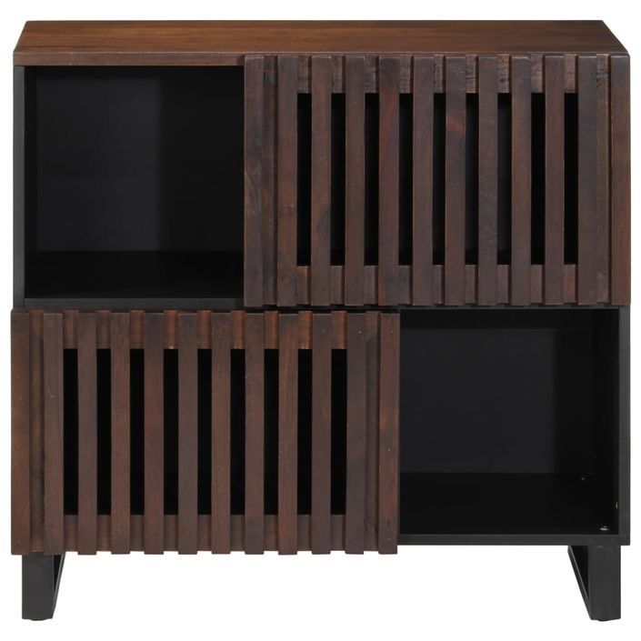 Buffet marron 80x34x75 cm bois massif de manguier - Photo n°2