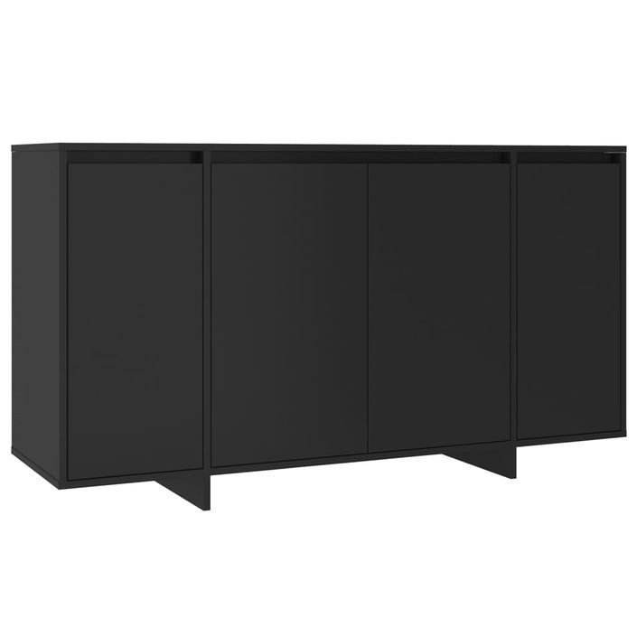 Buffet moderne 4 portes Polina 135 cm – Finition mate ou brillante - Photo n°3