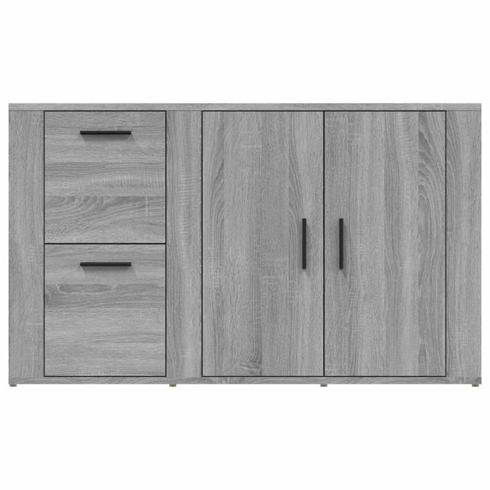 Buffet Sonoma gris 100x33x59,5 cm Bois d'ingénierie - Photo n°6